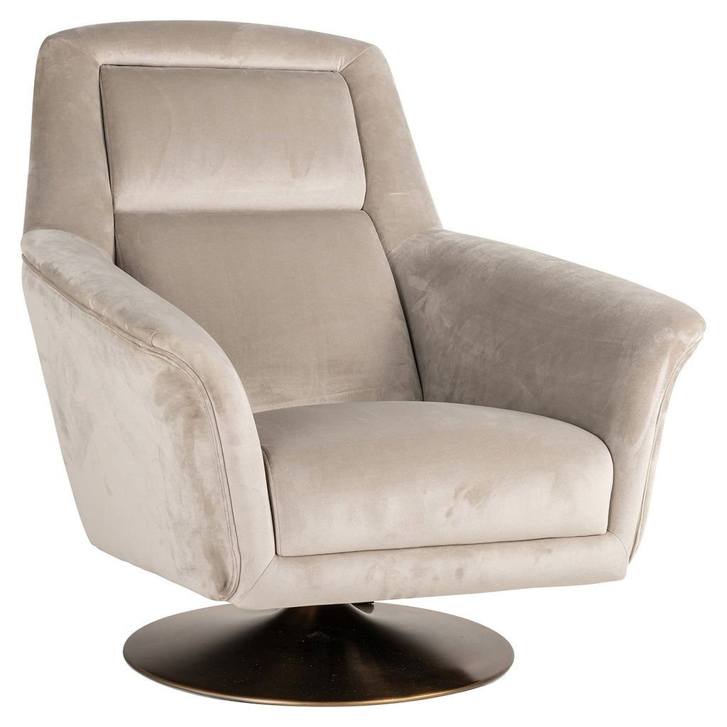 Draaifauteuil Nora khaki velvet