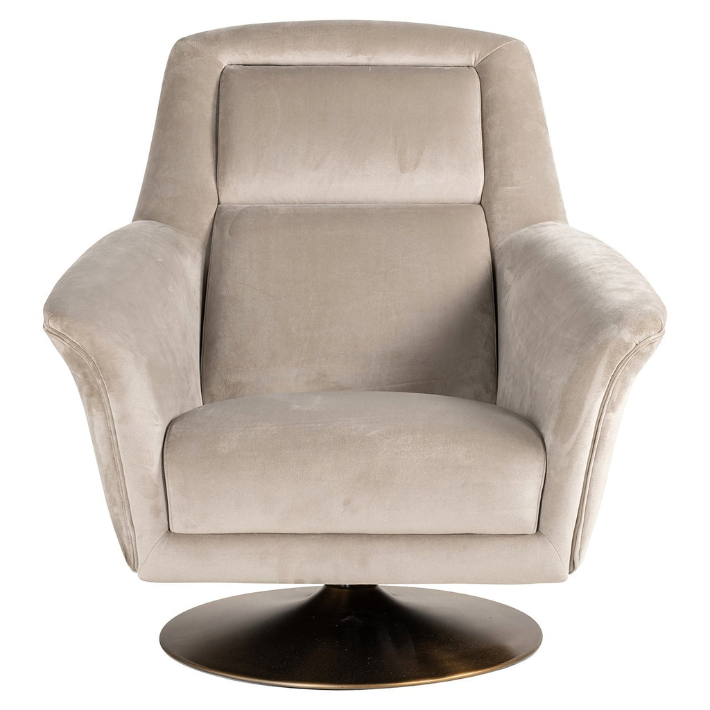 Draaifauteuil Nora khaki velvet