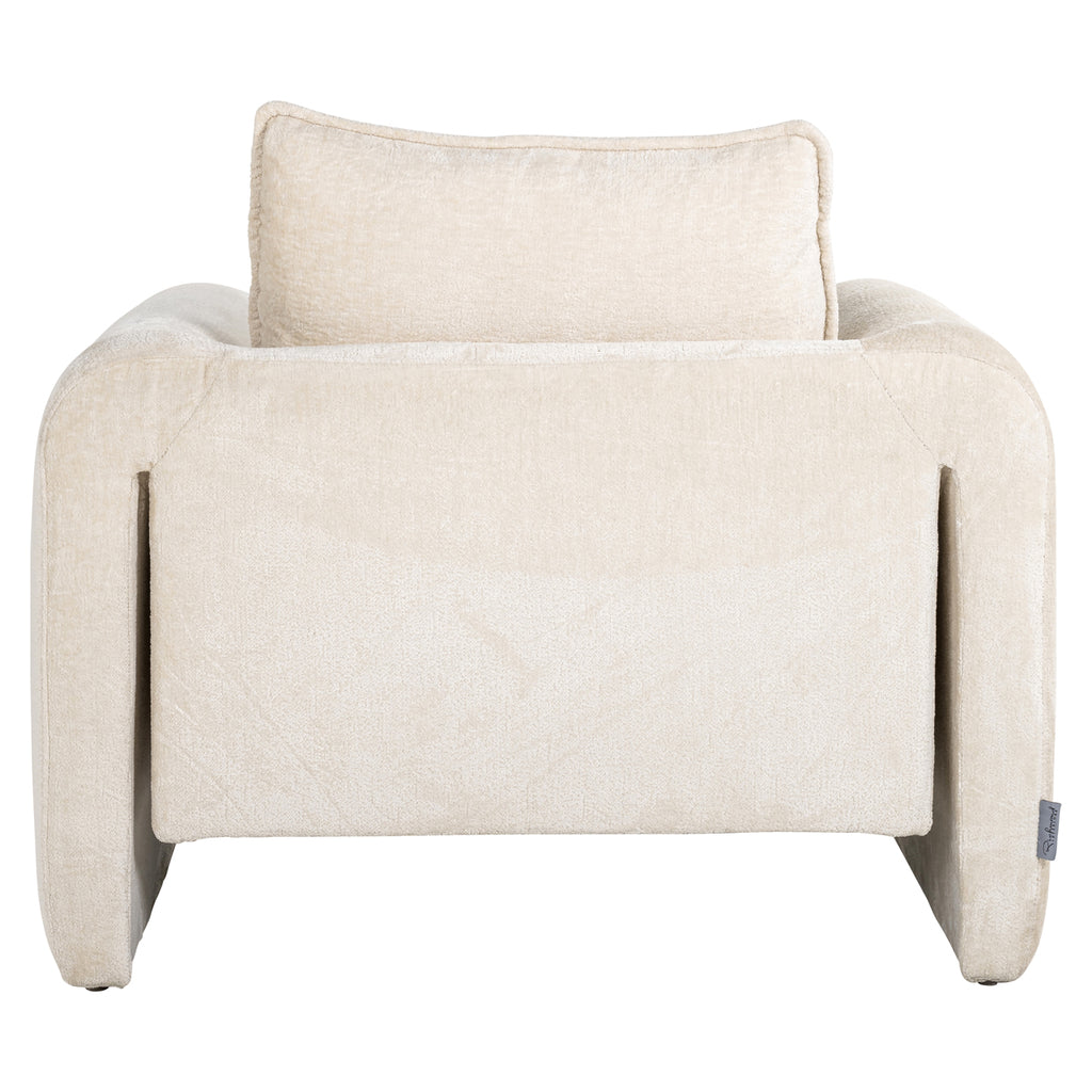 Fauteuil Sandro white chenille