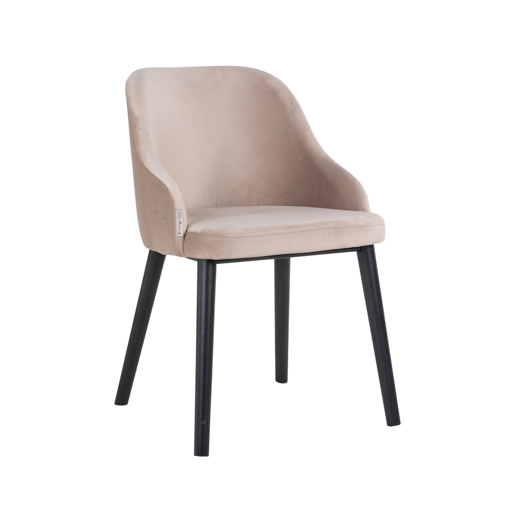 Chaise Twiggy en velours kaki