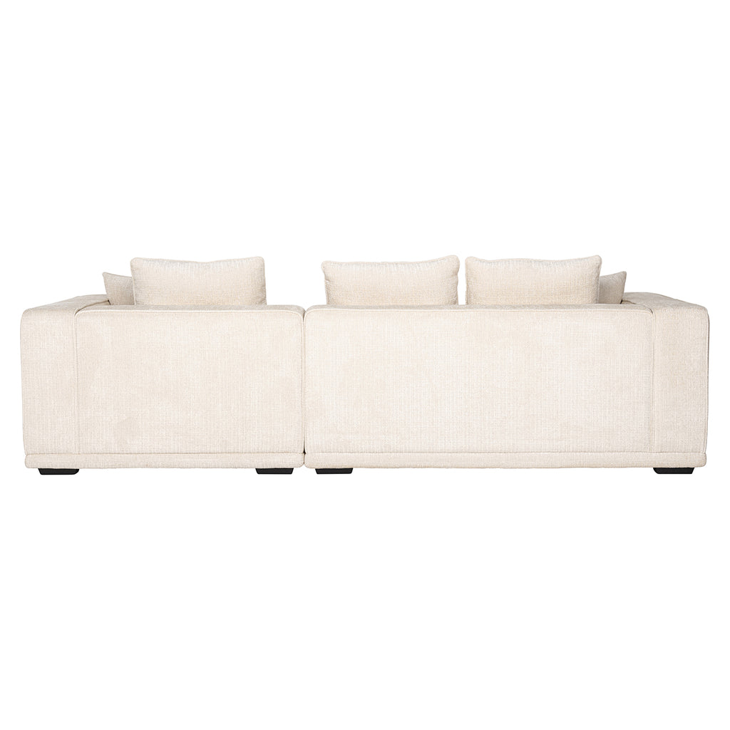 Sofa Lusso 3-zits beige chenille