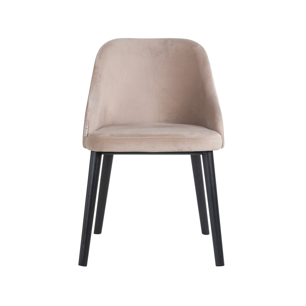 Chaise Twiggy en velours kaki