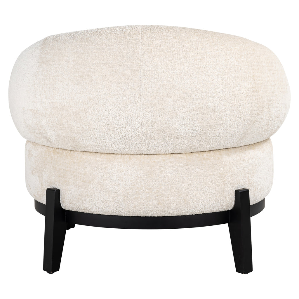 Fauteuil Montana white chenille