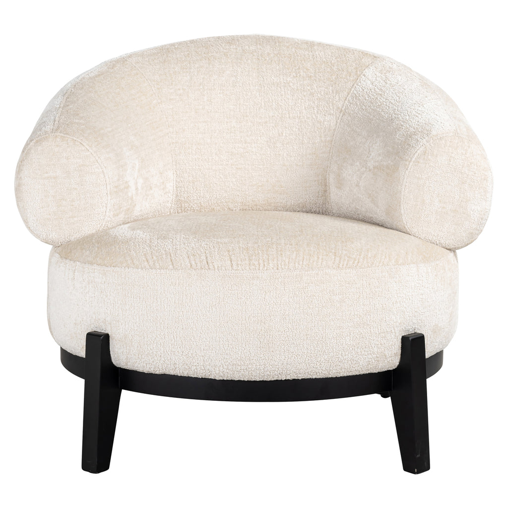 Fauteuil Montana white chenille