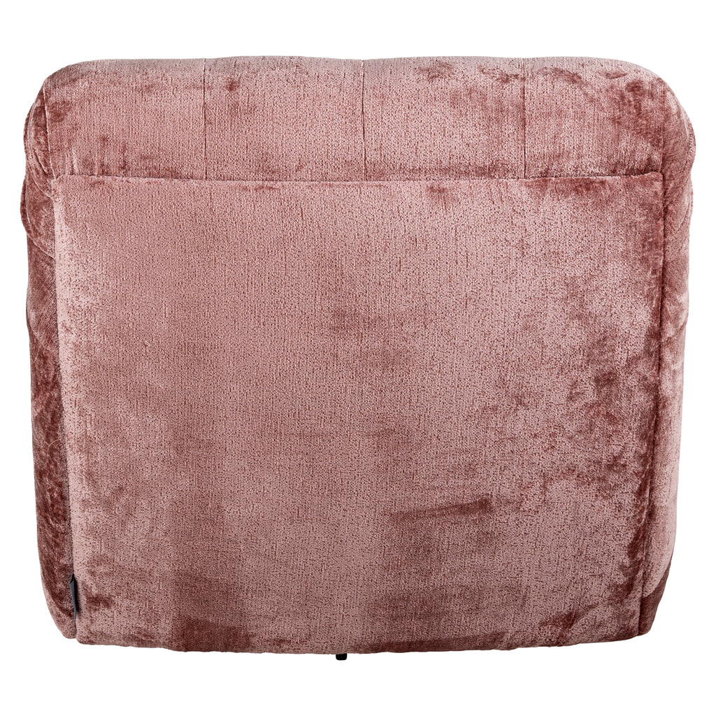 Draaifauteuil Rosy rose chenille