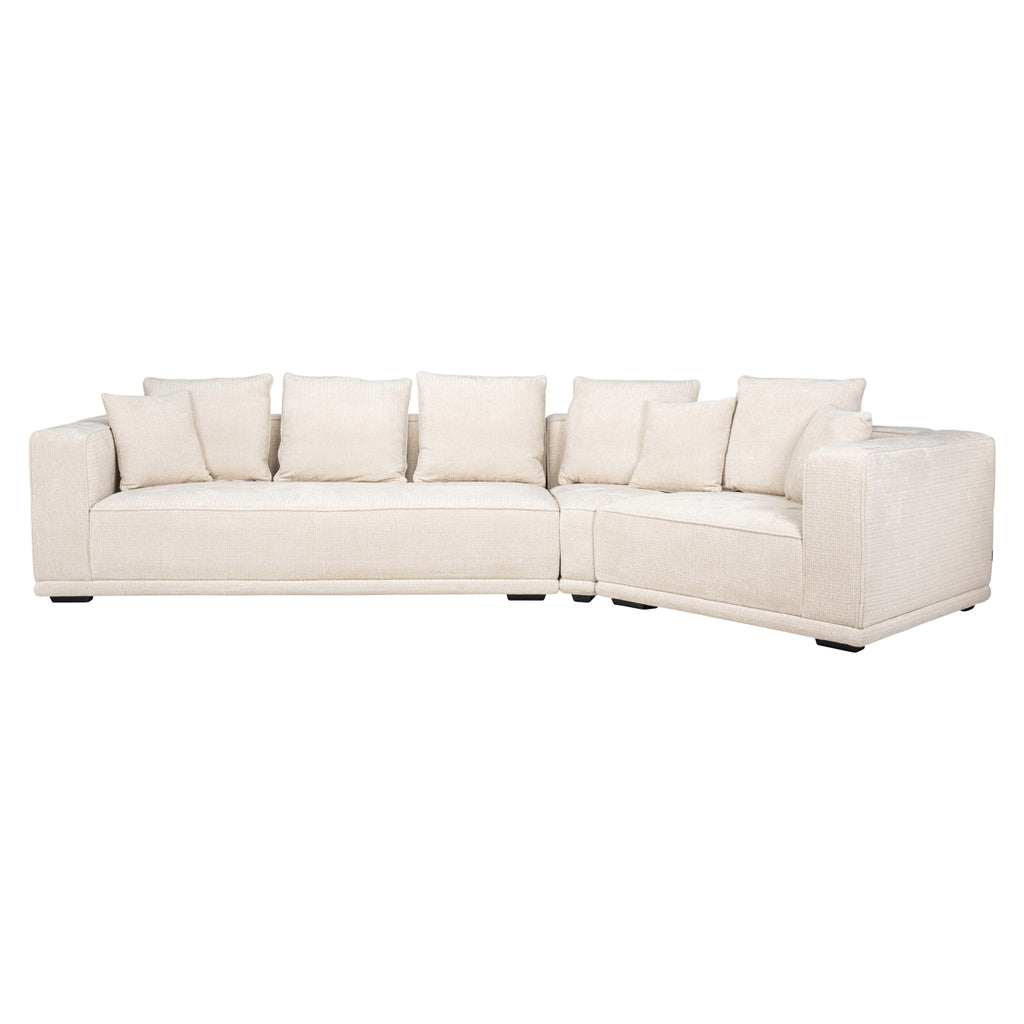 Sofa Lusso 4-zits beige chenille