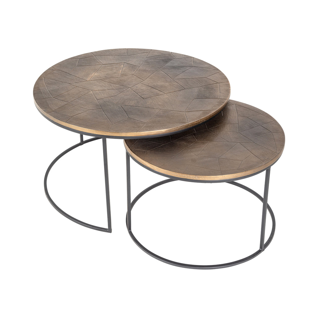 Table basse Tulum set de 2