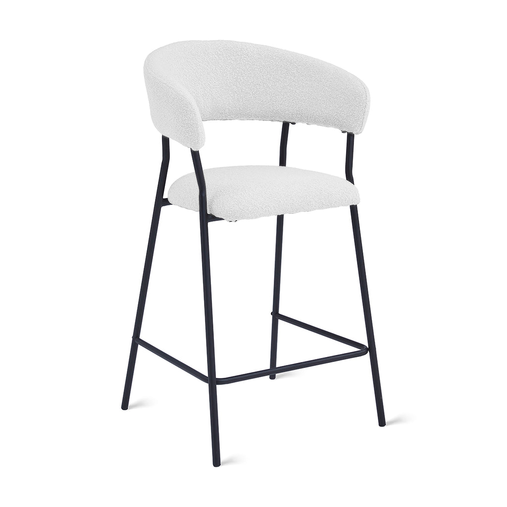 Ava Bar Stool - Bouclé Ivory