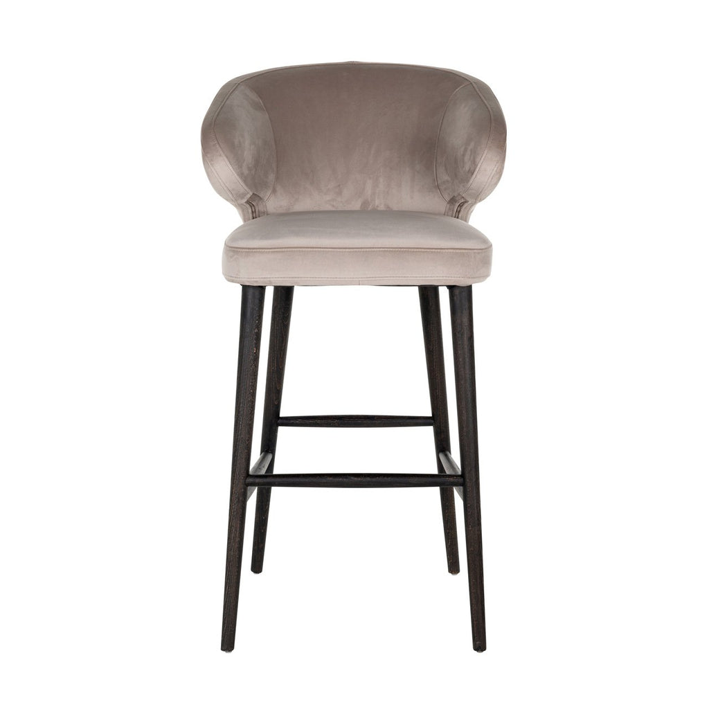 Barstool Indigo en velours khaki