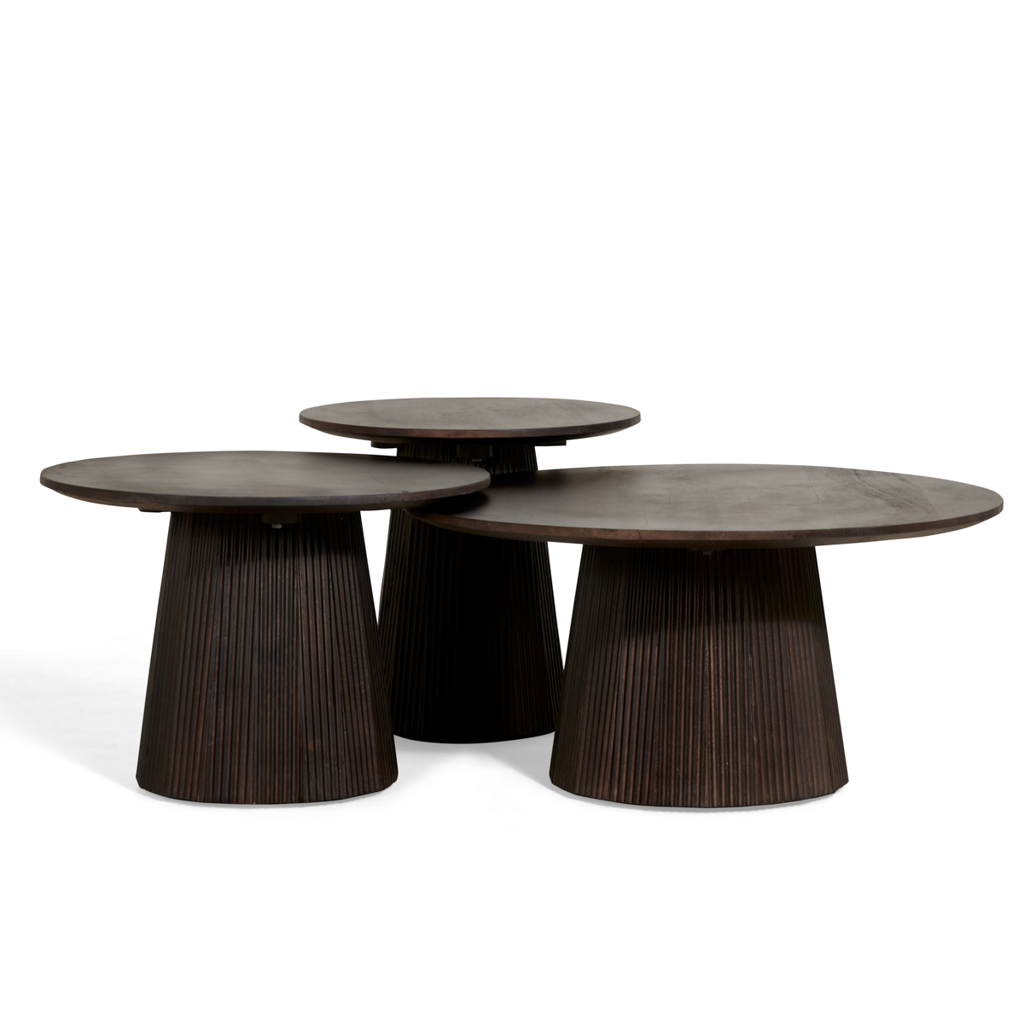 Side table 50 Ø Mokka dark brown