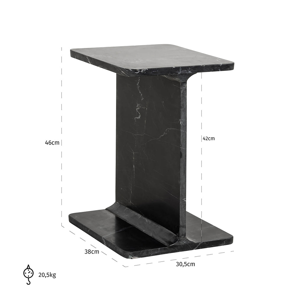 Benson black side table (Black)