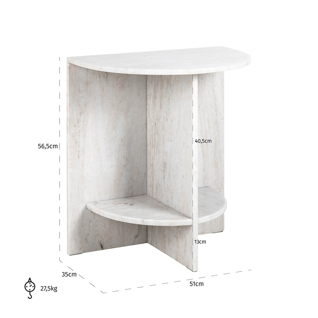 Table d'appoint Lansky (Beige)