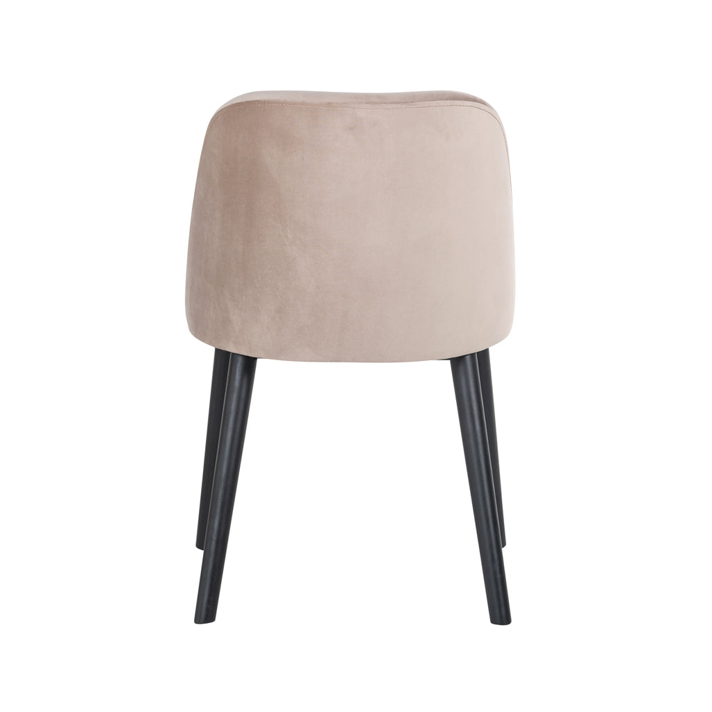 Chaise Twiggy en velours kaki