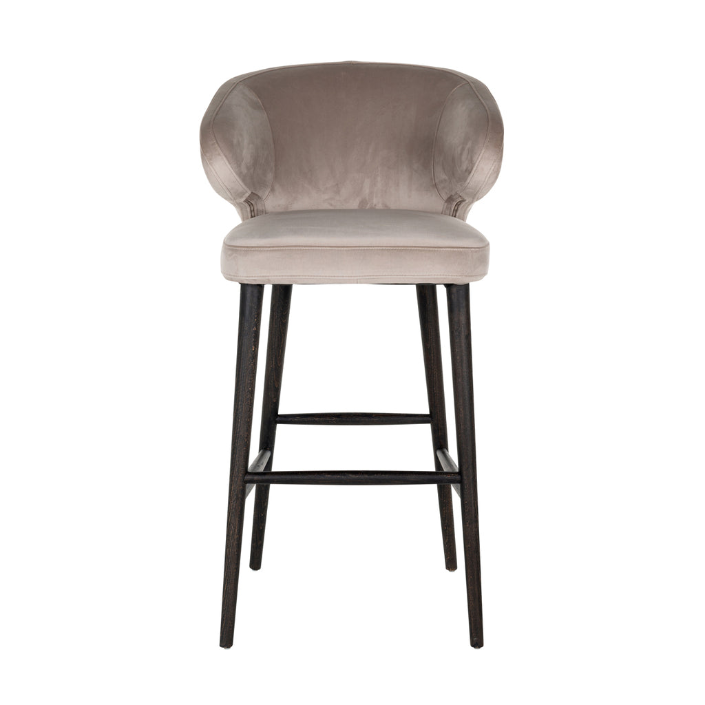 Barstool Indigo en velours khaki