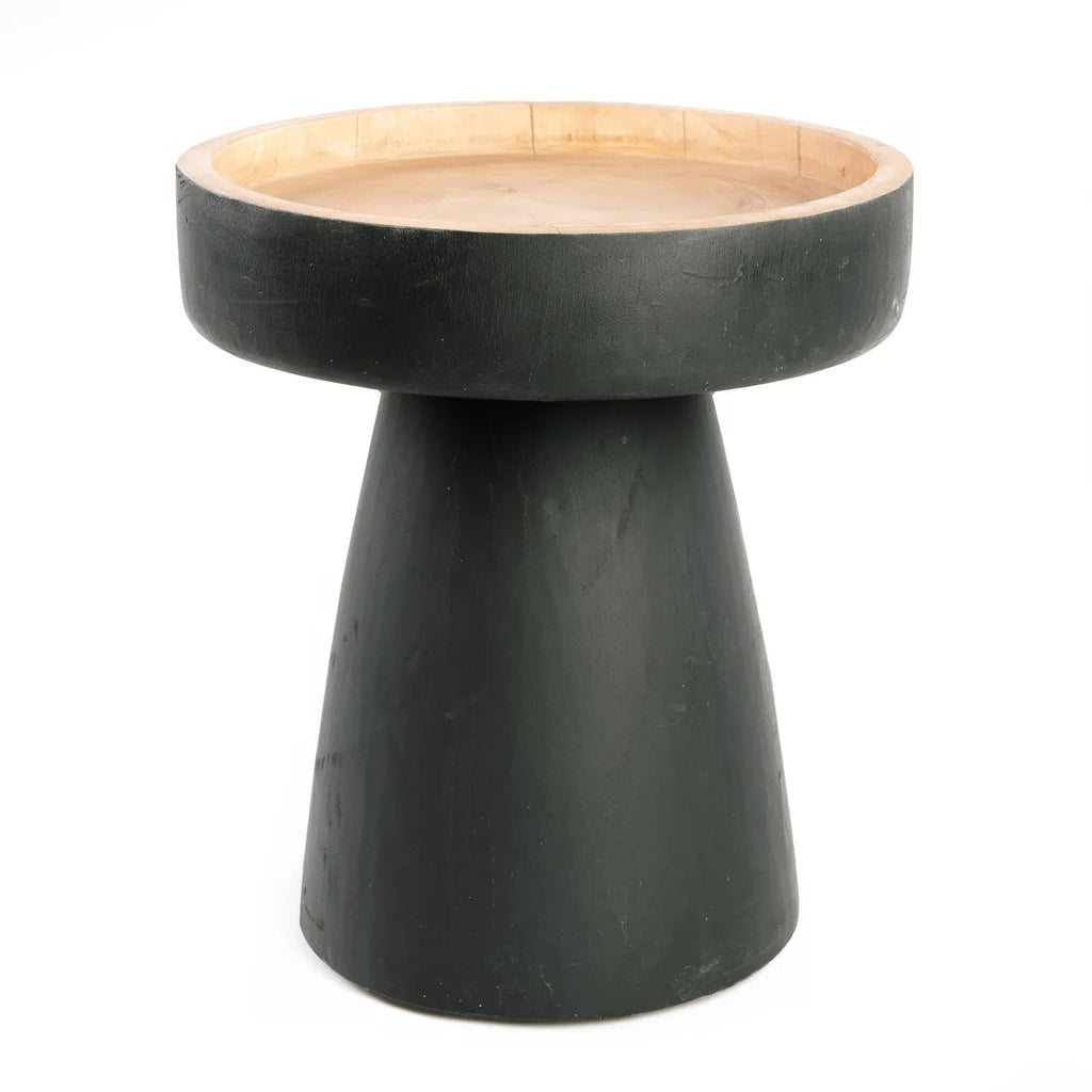 De Rayu Side Table - Black Natural