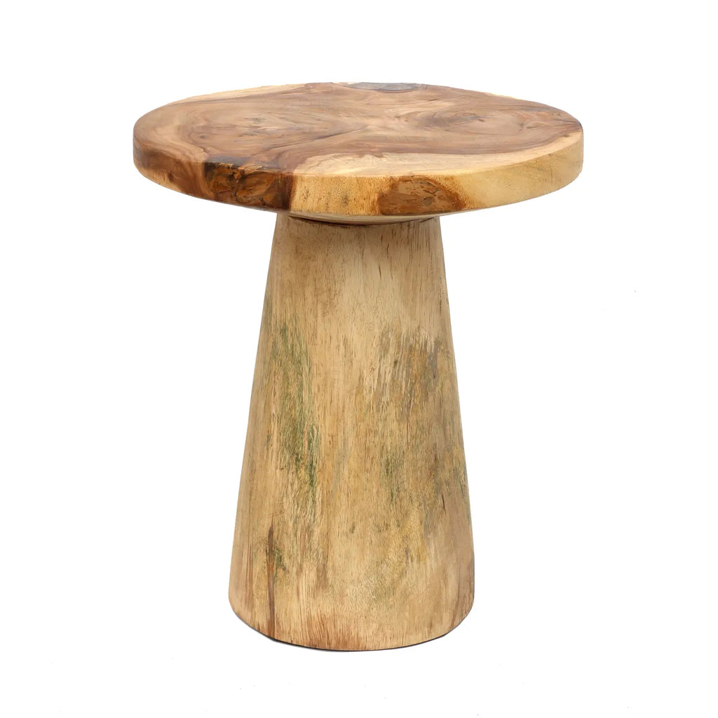 La Table d'Appoint Conique en Bois - Naturel - 50