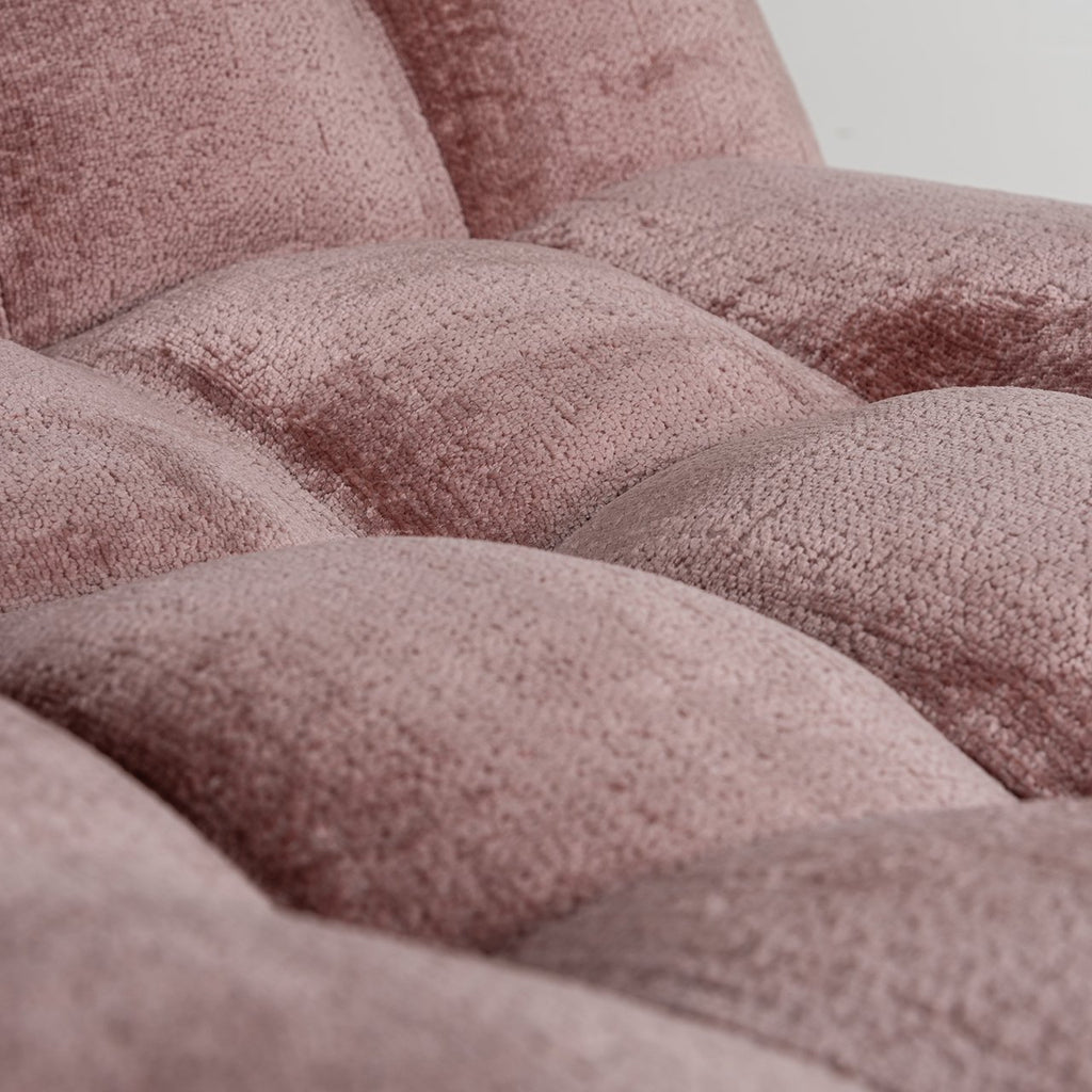 Draaifauteuil Rosy rose chenille