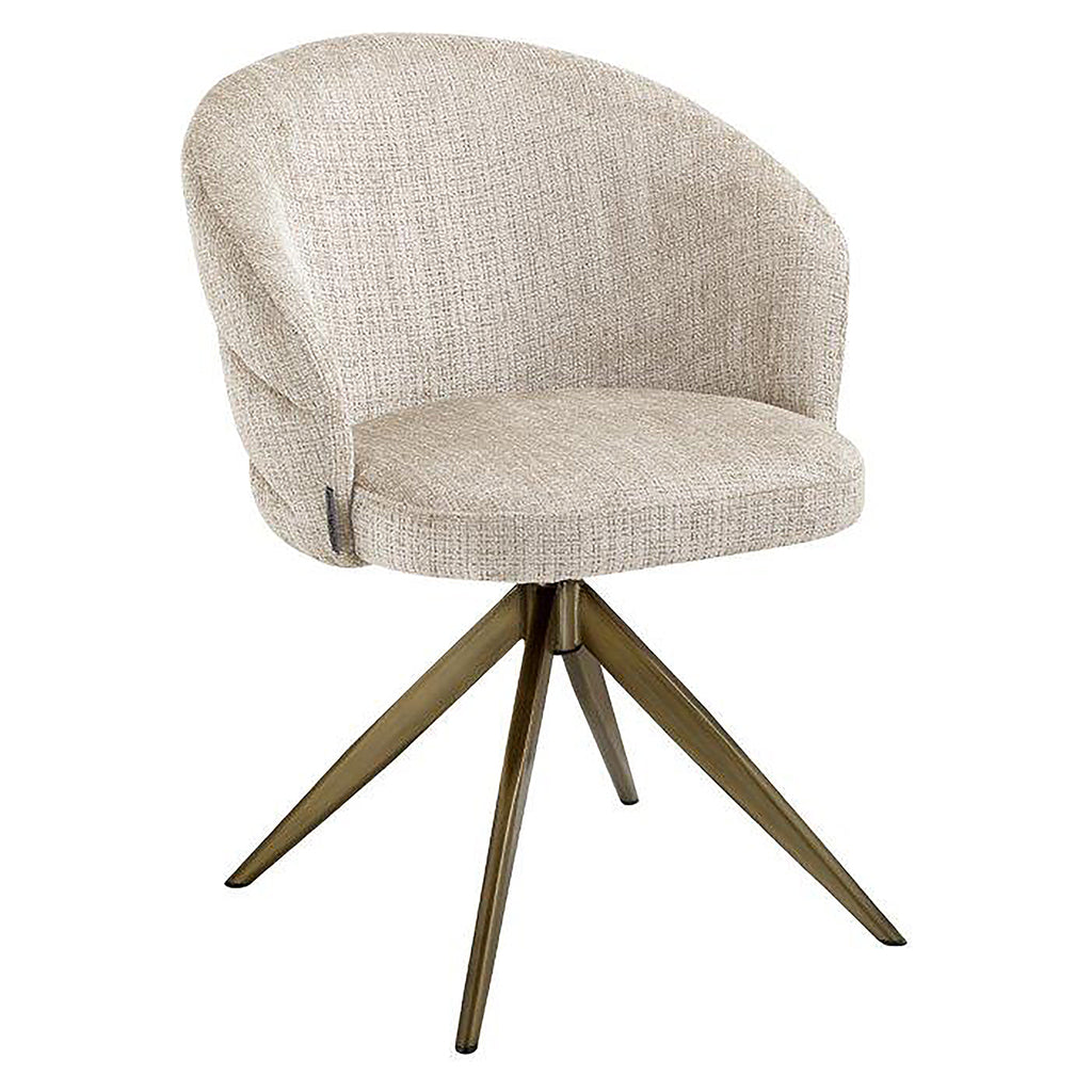 Draaifauteuil Zendaya chenille beige (Niagara 902 beige)