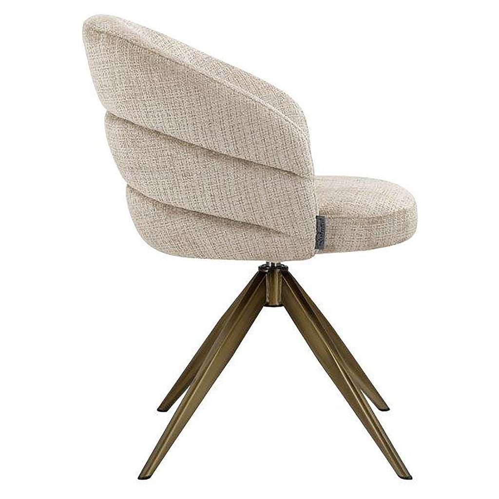 Draaifauteuil Zendaya chenille beige (Niagara 902 beige)