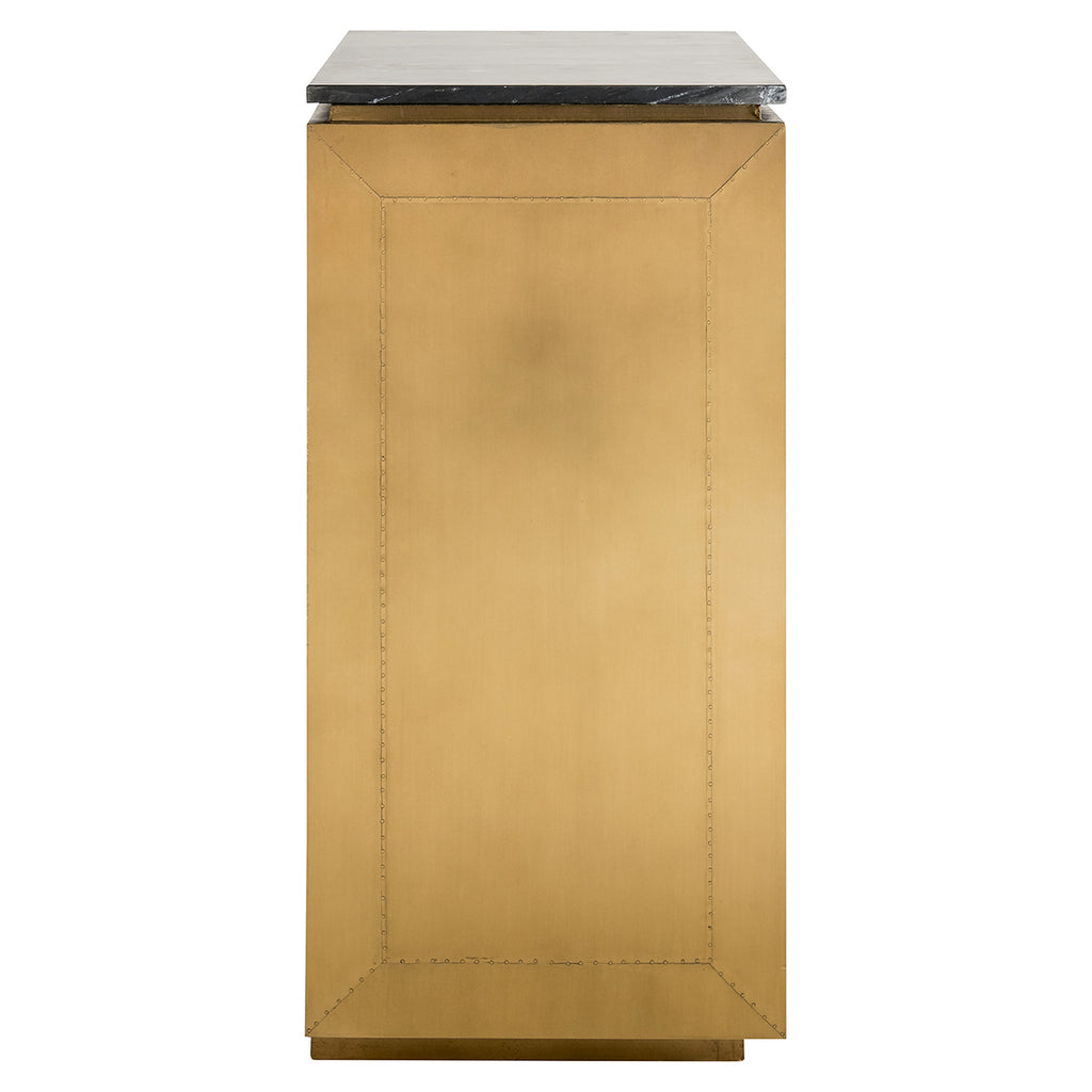 Dressoir Finsbury 2-deurs (Black/gold)