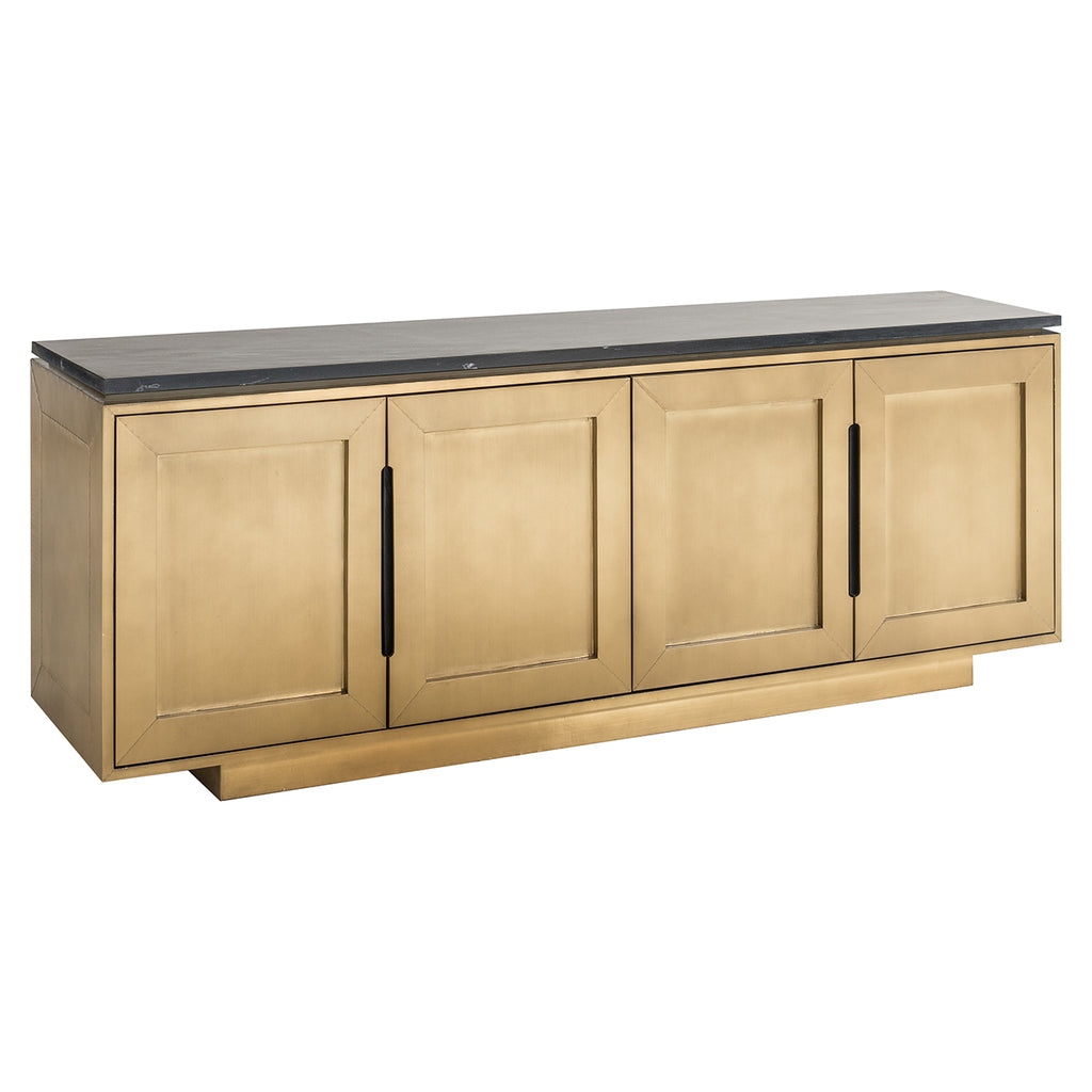 Finsbury 4-door sideboard (Black/gold)