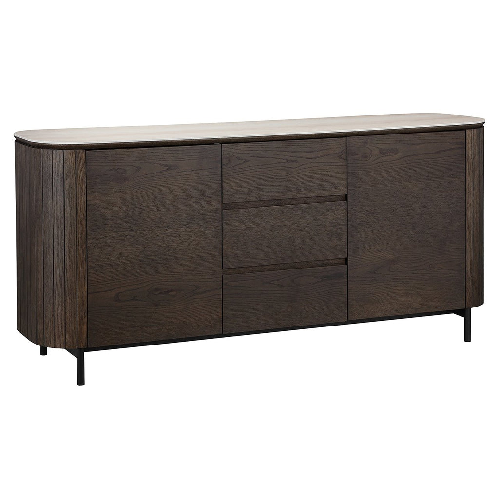 Dressoir Ritz 2-portes 3-tiroirs (Marron)