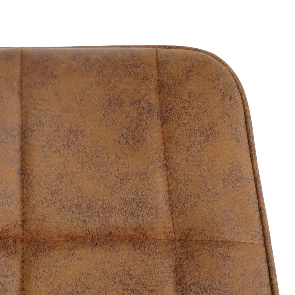 Chaise de salle à manger Thimphu en microfibre Cognac