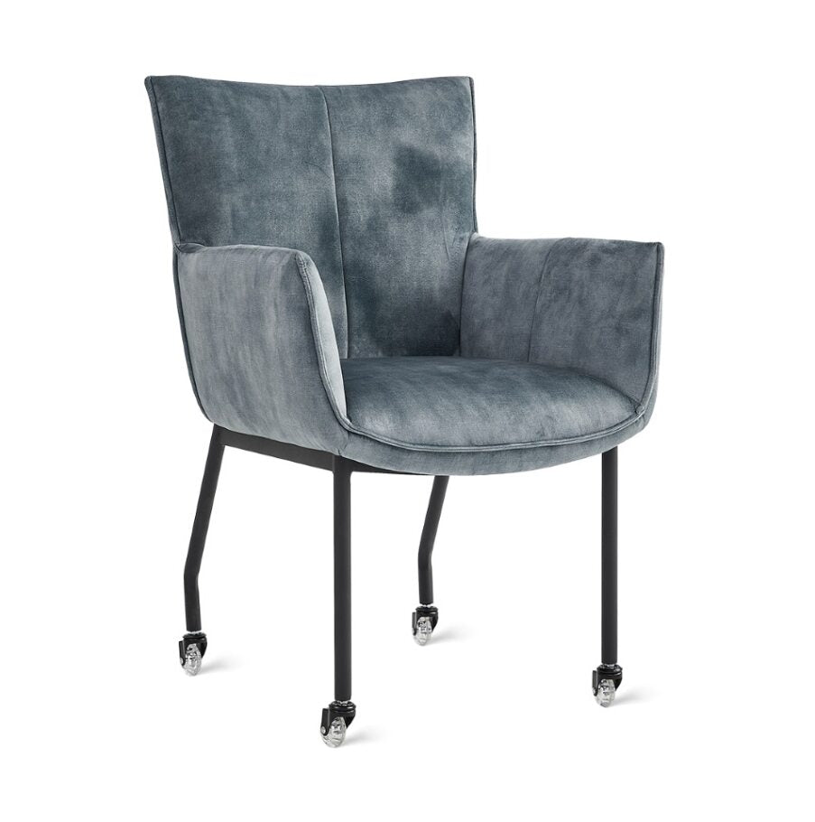 Dining Chair Thomas - Velvet Petrol