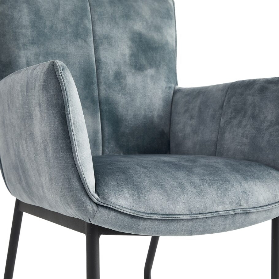 Dining Chair Thomas - Velvet Petrol