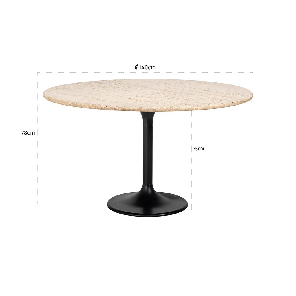 Hampton Dining Table 140Ø