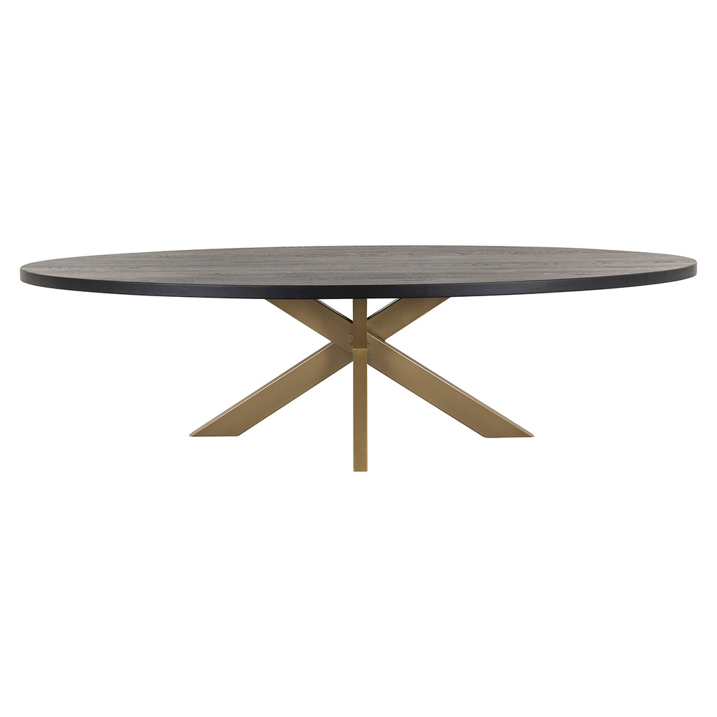 Dining table Watson 235 incl. spider leg gold (Black)