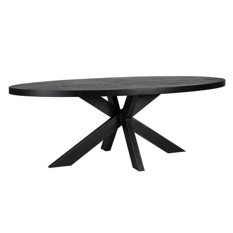 Dining table Watson 235 incl. black spider leg (Black)