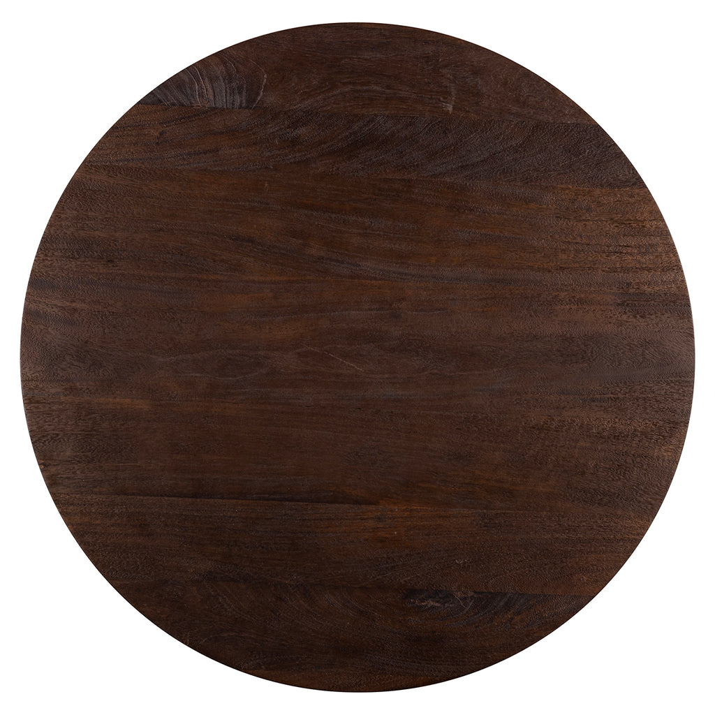 Dining table Willow 80Ø (Dark brown)