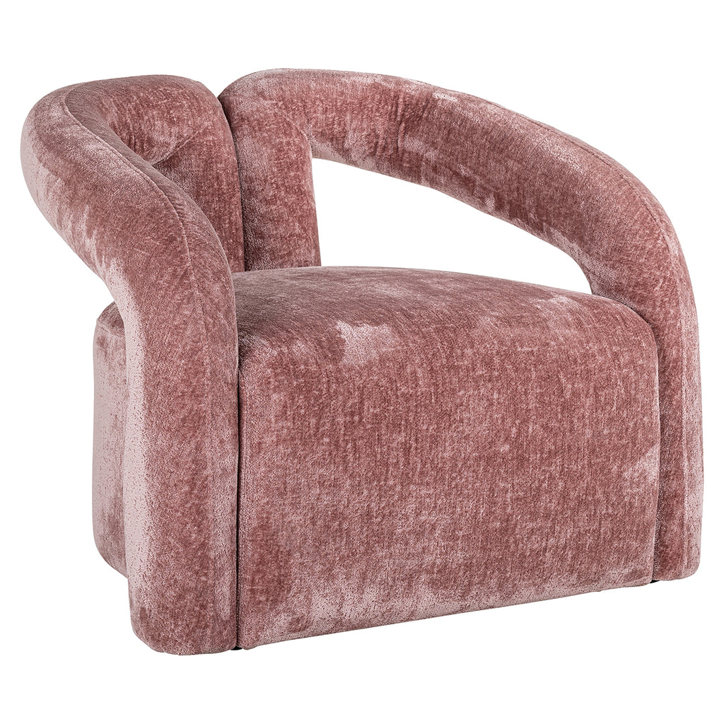 Dana chenille pink armchair (Bergen 705 chenille pink)