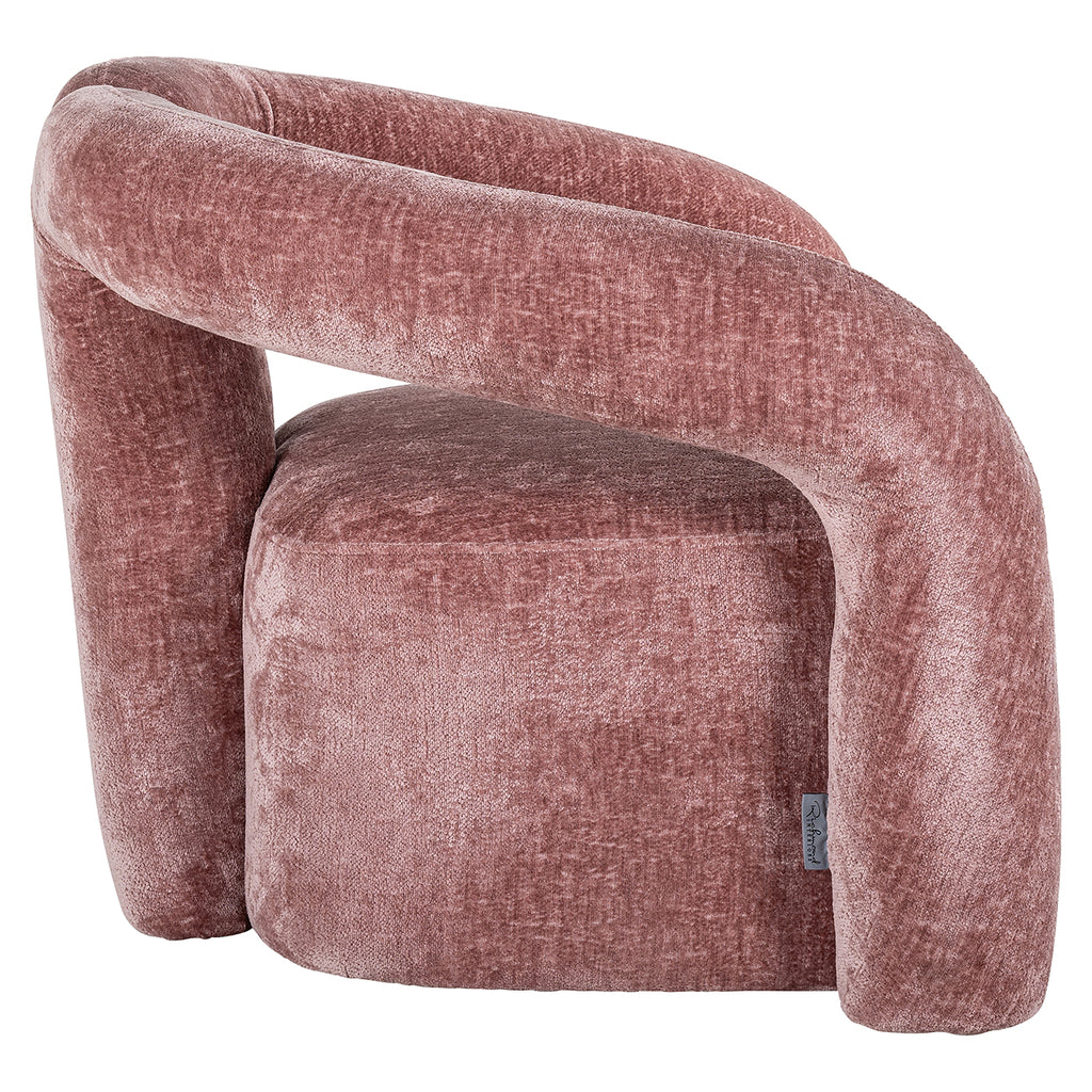 Dana chenille pink armchair (Bergen 705 chenille pink)