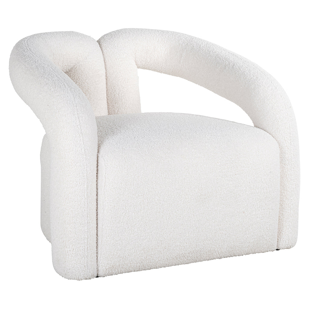 Fauteuil Dana fourrure blanche (Himalaya 900 fourrure blanche)