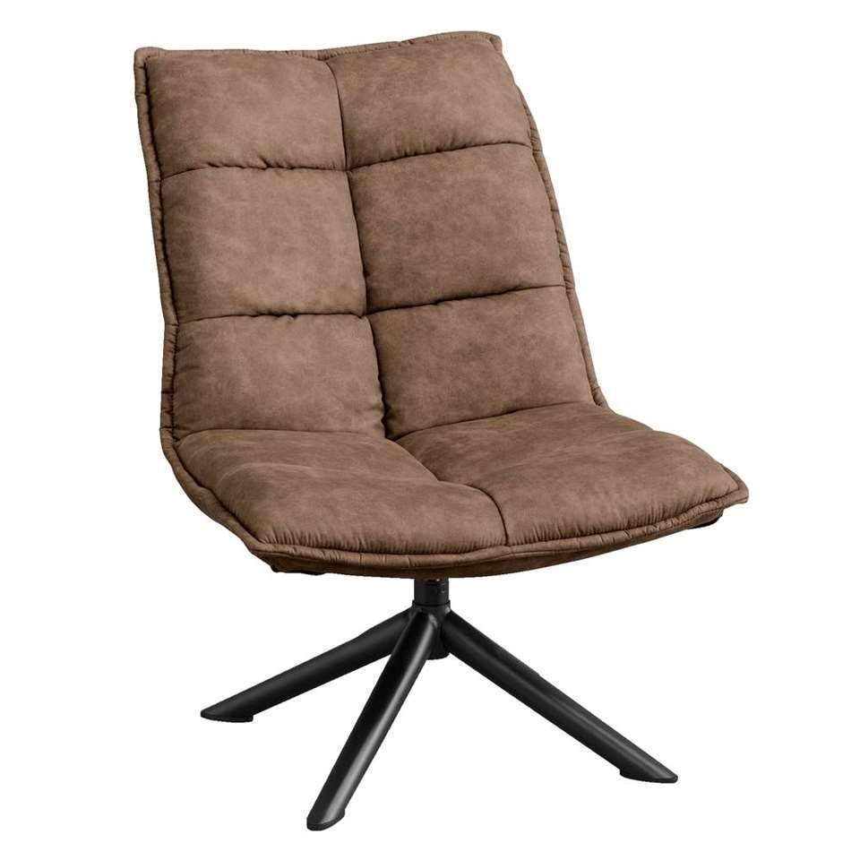 Fauteuil Lucas - Microleder Taupe