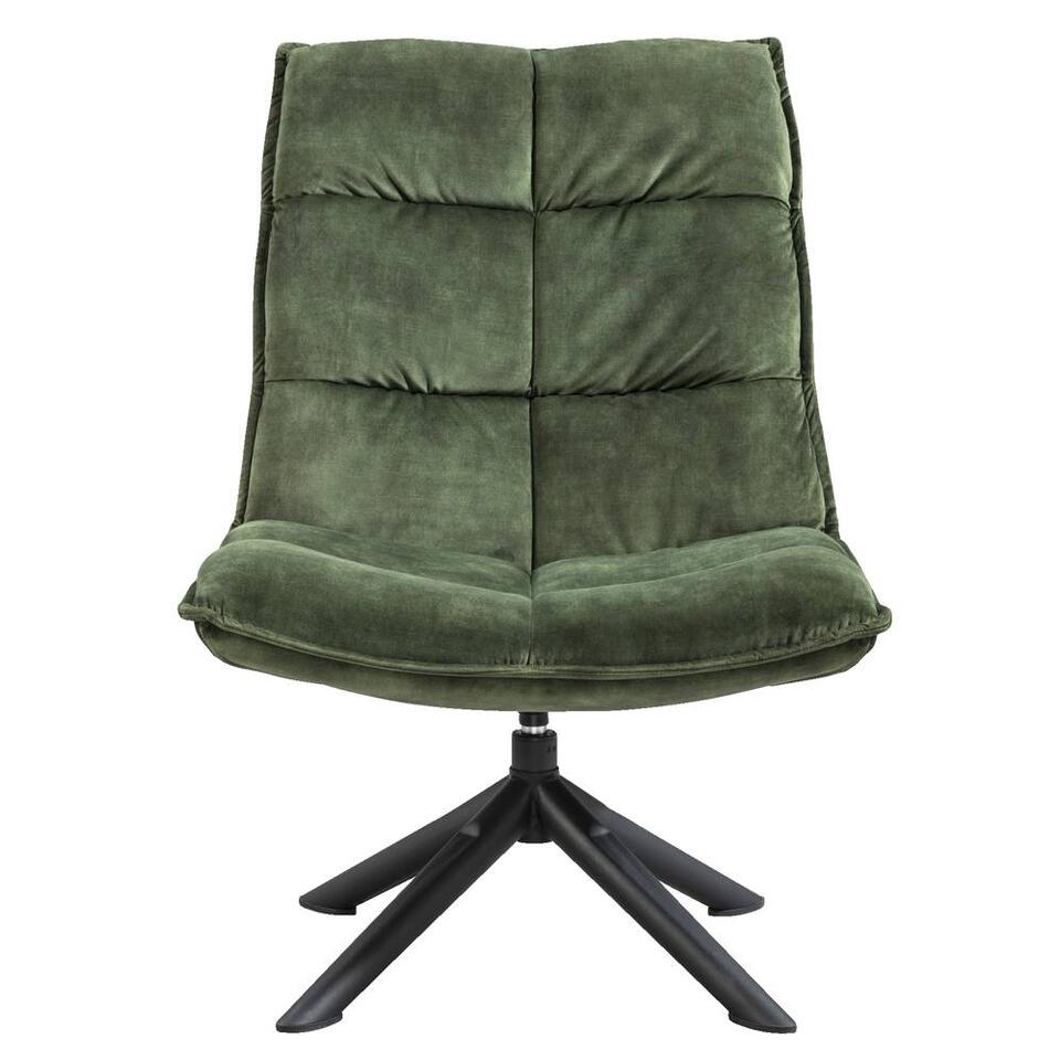 Fauteuil Lucas - Velours Mosgroen