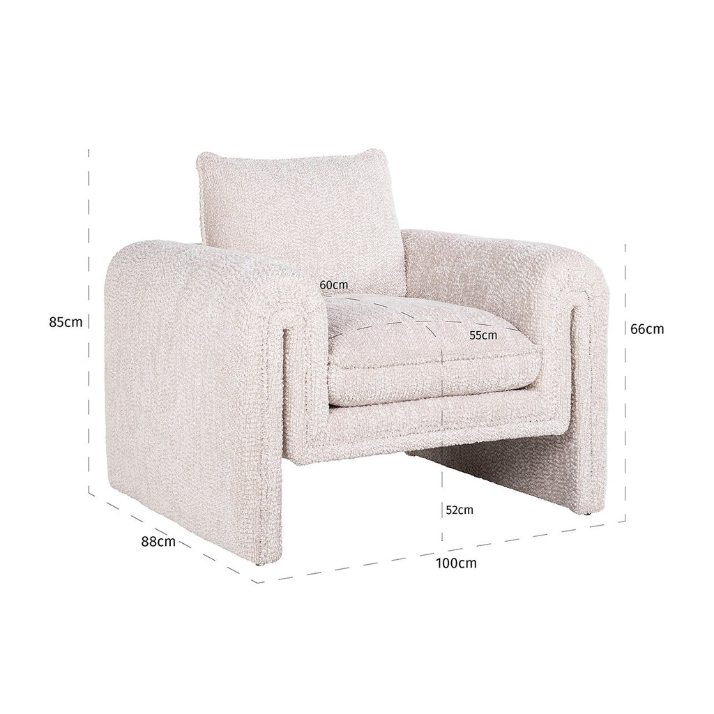 Fauteuil Sandro lovely cream