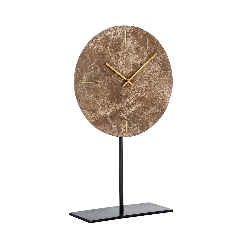 Horloge Brett sur support marron (Brown)