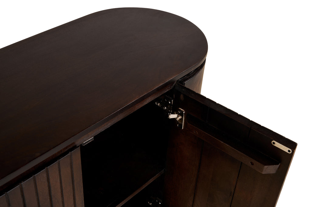 Mokka Sideboard Dark Brown 180cm