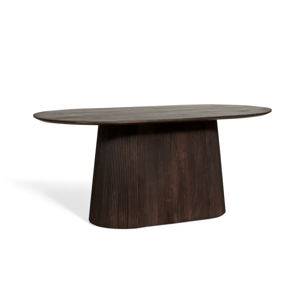 Table à manger Mokka marron foncé 180 cm