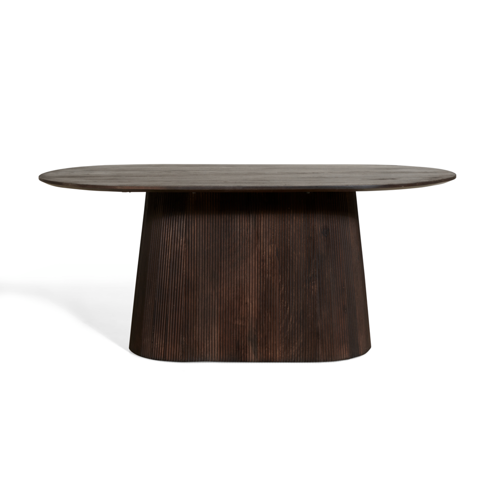 Table à manger Mokka marron foncé 180 cm