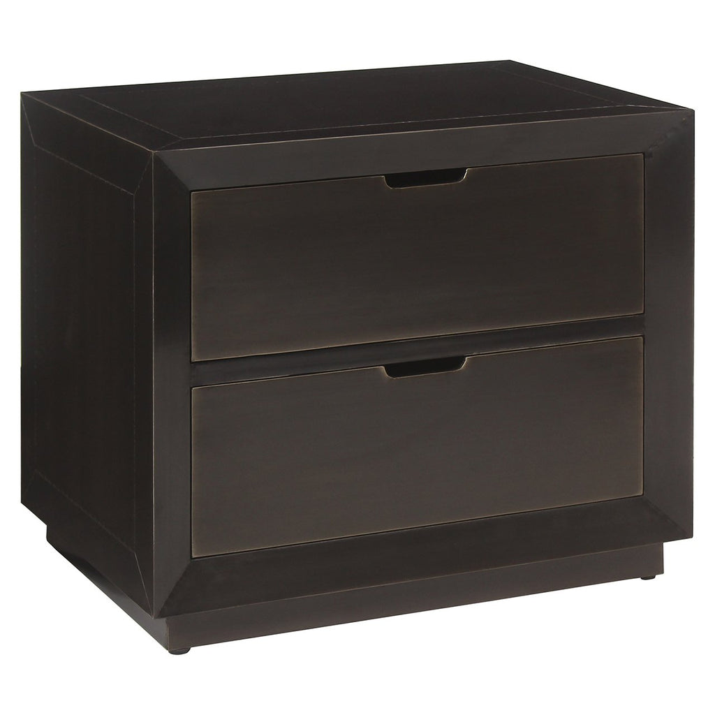 Dante Nightstand 2 Drawers (Bronze)