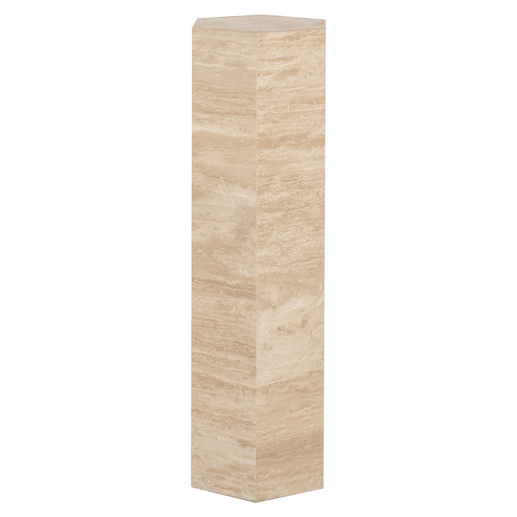 Pillar Vespin natural beige travertine (Beige)