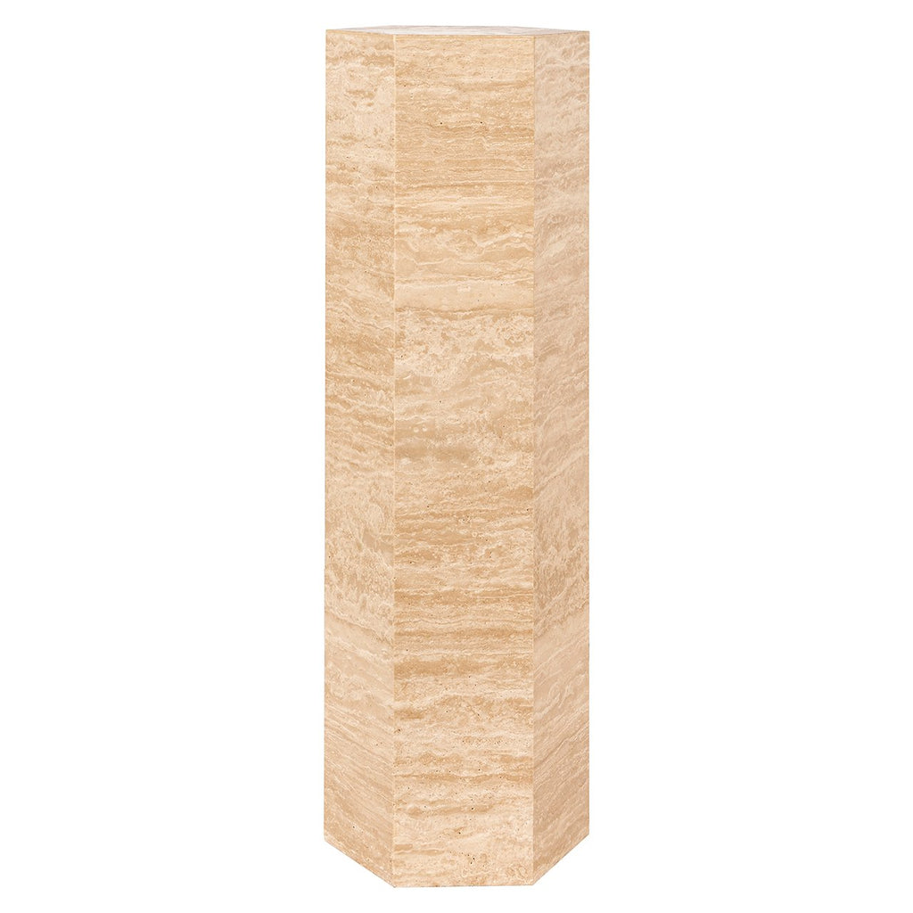 Pillar Vespin natural beige travertine (Beige)