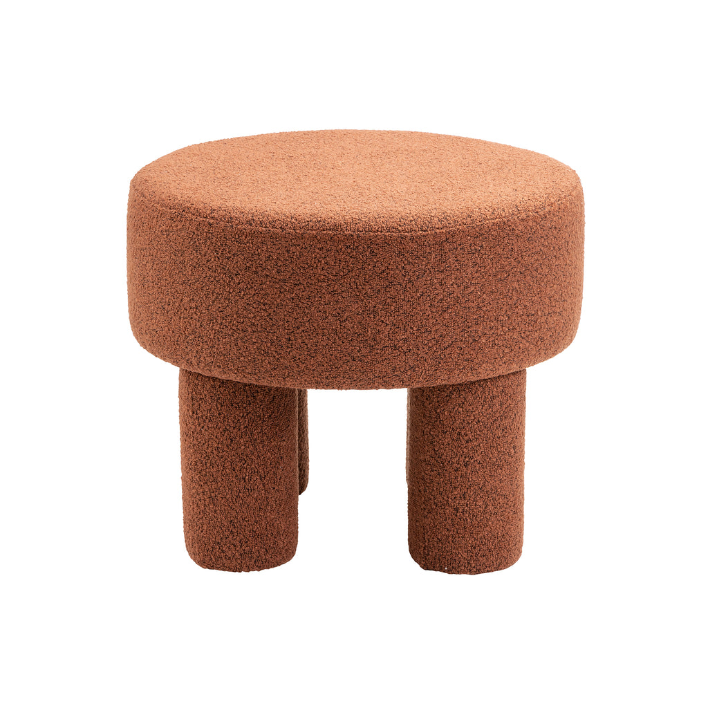 Pouf Demi - Bouclé Rouille