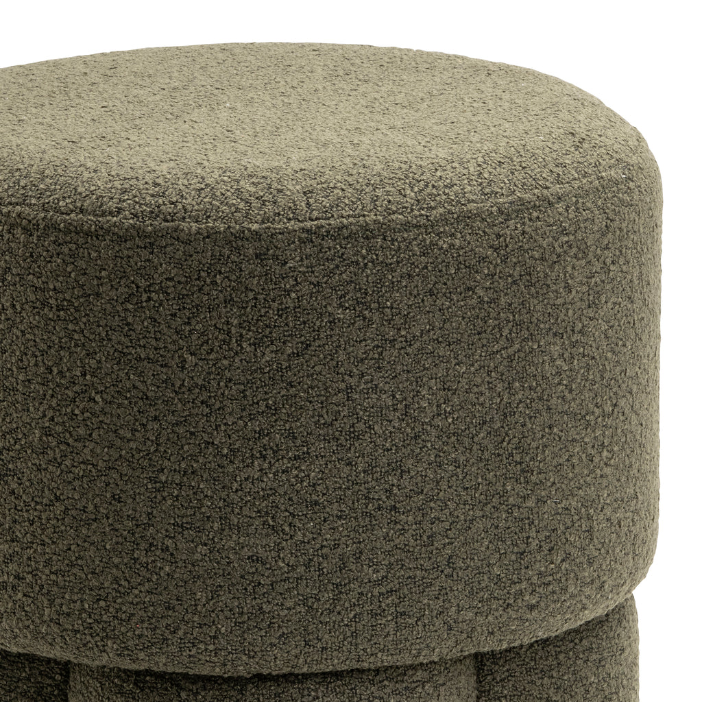 Pouf Genève - Bouclé Vert