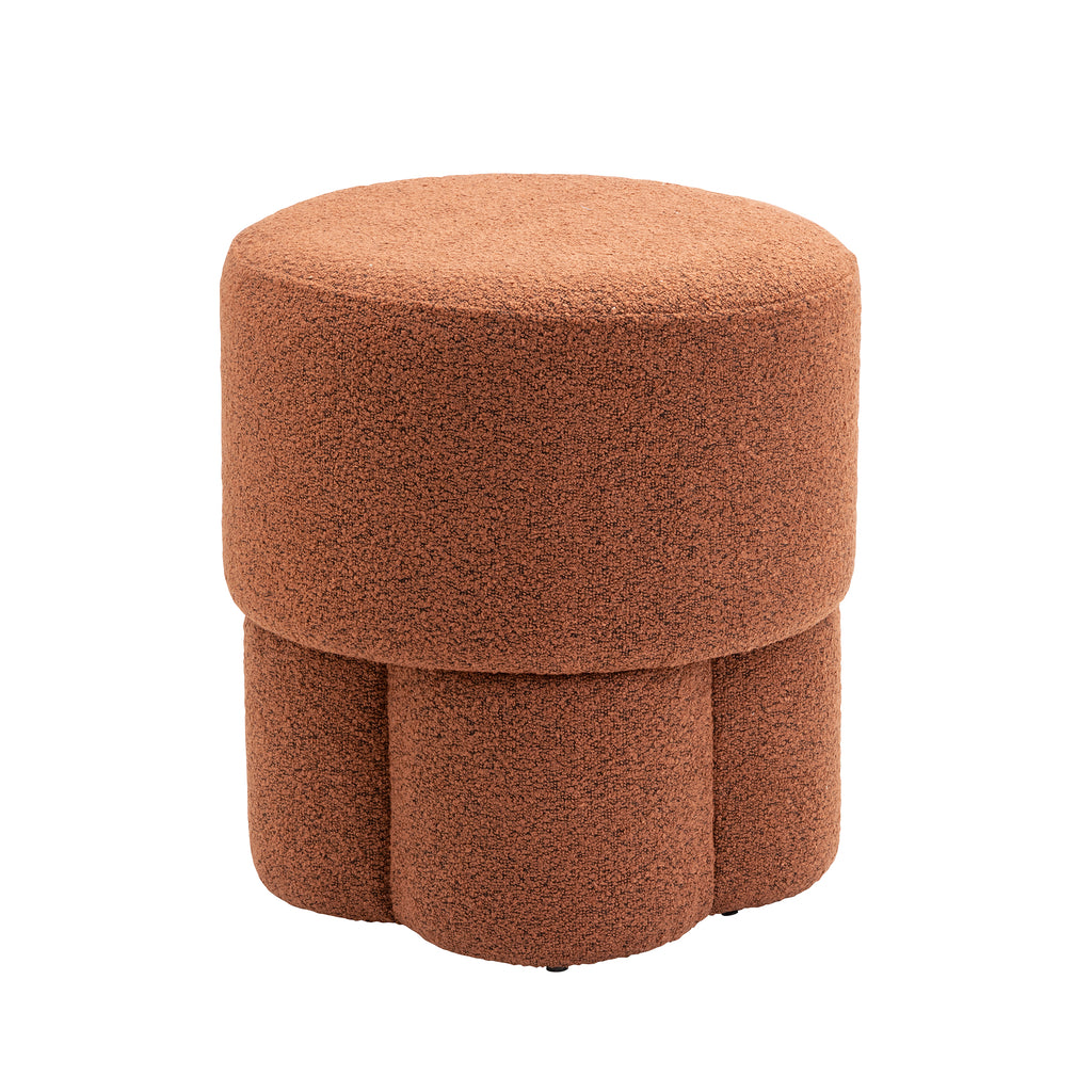 Pouf Genève - Bouclé Rouille