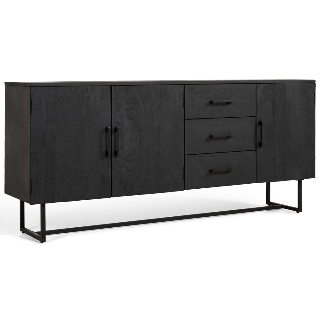 Pristina Dressoir Zwart 180 cm